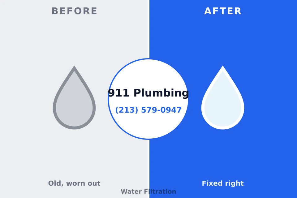 Before and after: plumbing repair Kernersville, NC